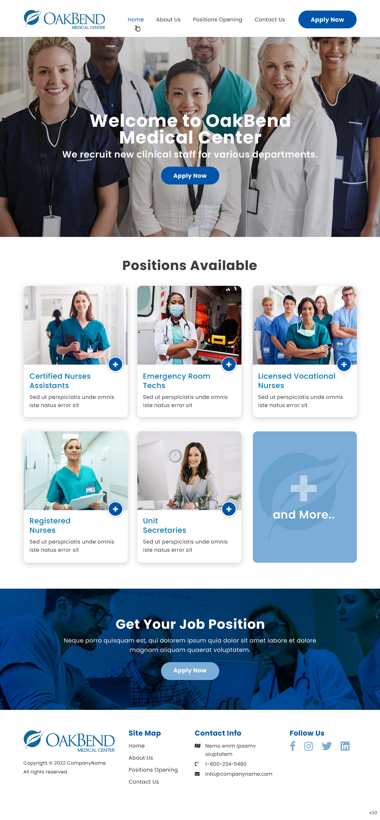 Landing Page Design by pb for OakBend Medical Center | Design #28989585