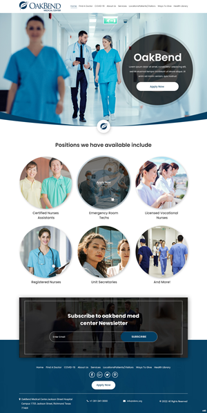 Diseño de Página de Aterrizaje por pb para OakBend Medical Center | Diseño: #28994216