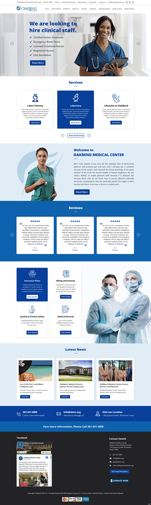Diseño de Página de Aterrizaje por pb para OakBend Medical Center | Diseño: #28994262