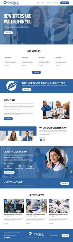 Landing Page Design by rightway for OakBend Medical Center | Design: #28992626