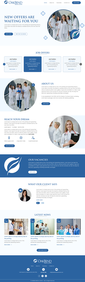 Landing Page Design by rightway for OakBend Medical Center | Design: #29002036