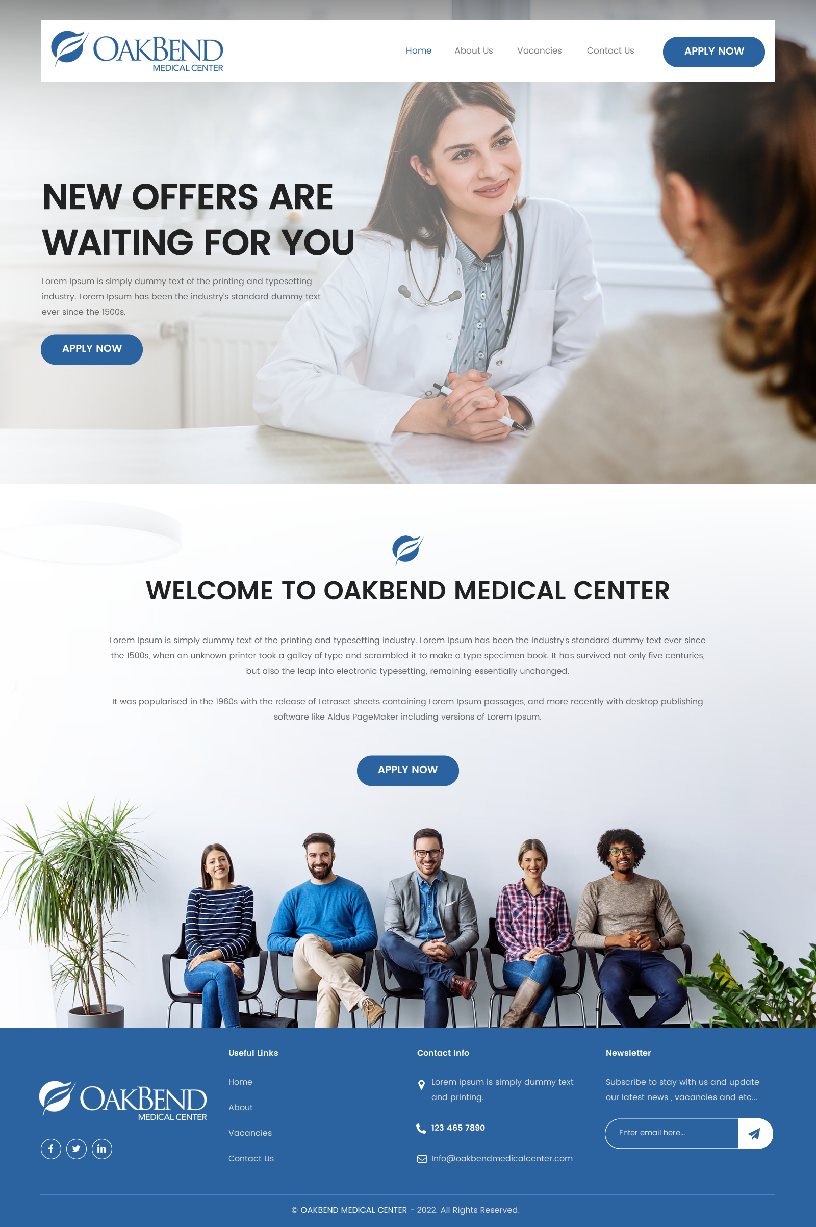 Landing Page Design by rightway for OakBend Medical Center | Design #29002041
