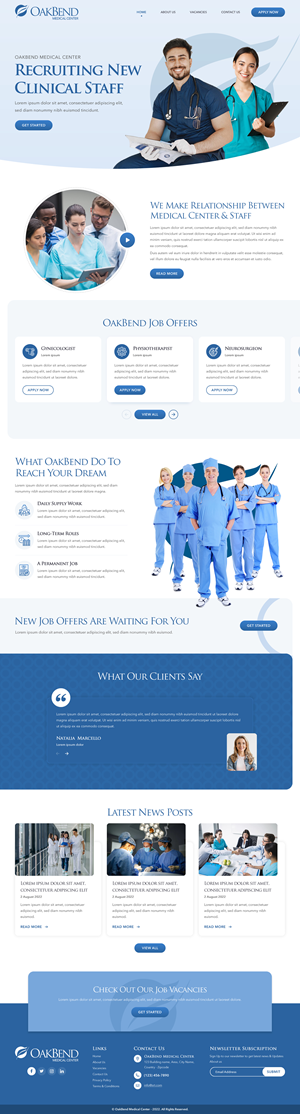 Landing Page Design by rightway for OakBend Medical Center | Design: #29002042