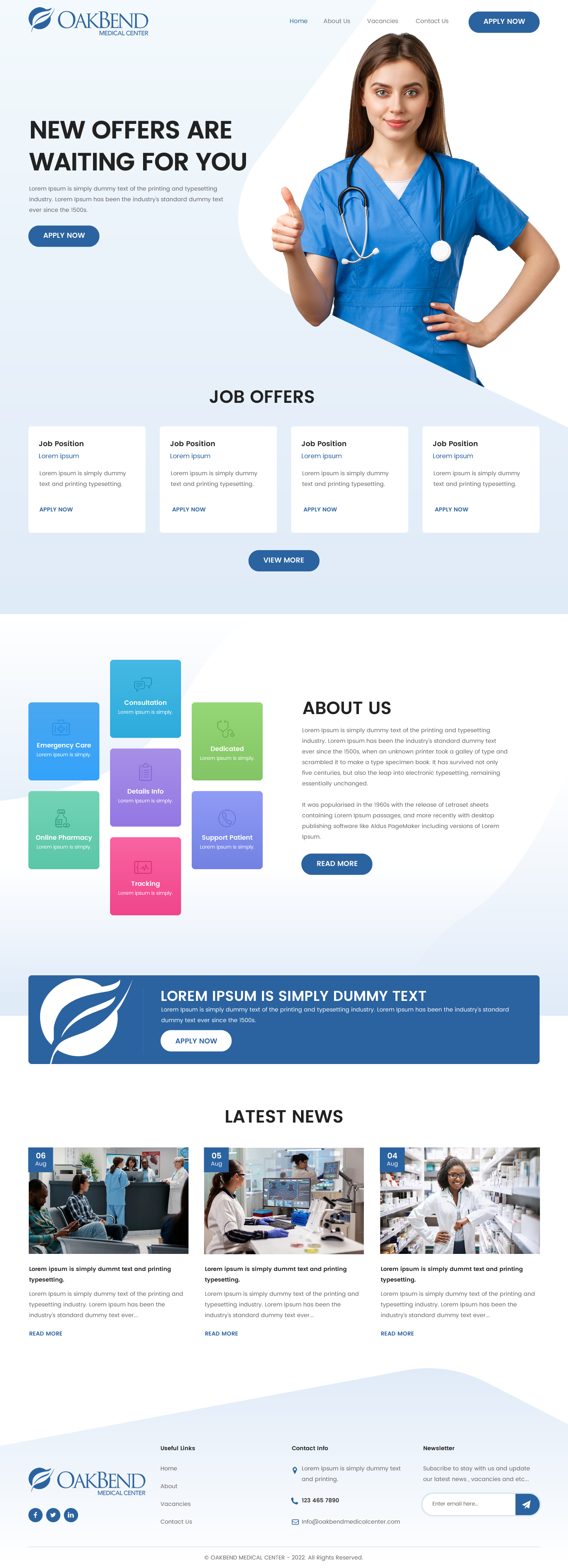 Landing Page Design by rightway for OakBend Medical Center | Design #29002043