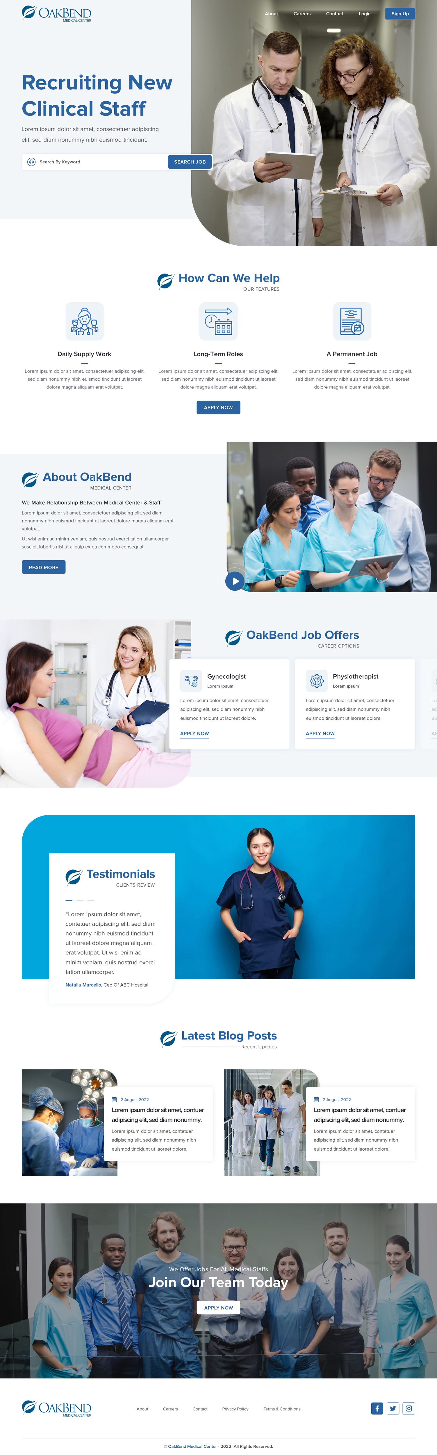 Landing Page Design by rightway for OakBend Medical Center | Design #29002044
