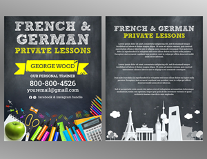 Kreativer, Hervorstechender, Ansprechender Flyer für Nachhilfeunterricht | Design de Flyer par ecorokerz