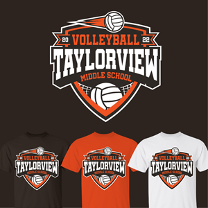 Taylorview Middle School Volleyball | Design de T-shirt par OR-PiXEL STUDIO ™