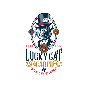 Lucky Cat Cabin  / Hochatown Oklahoma | Design de Logo par MagicArt Pix