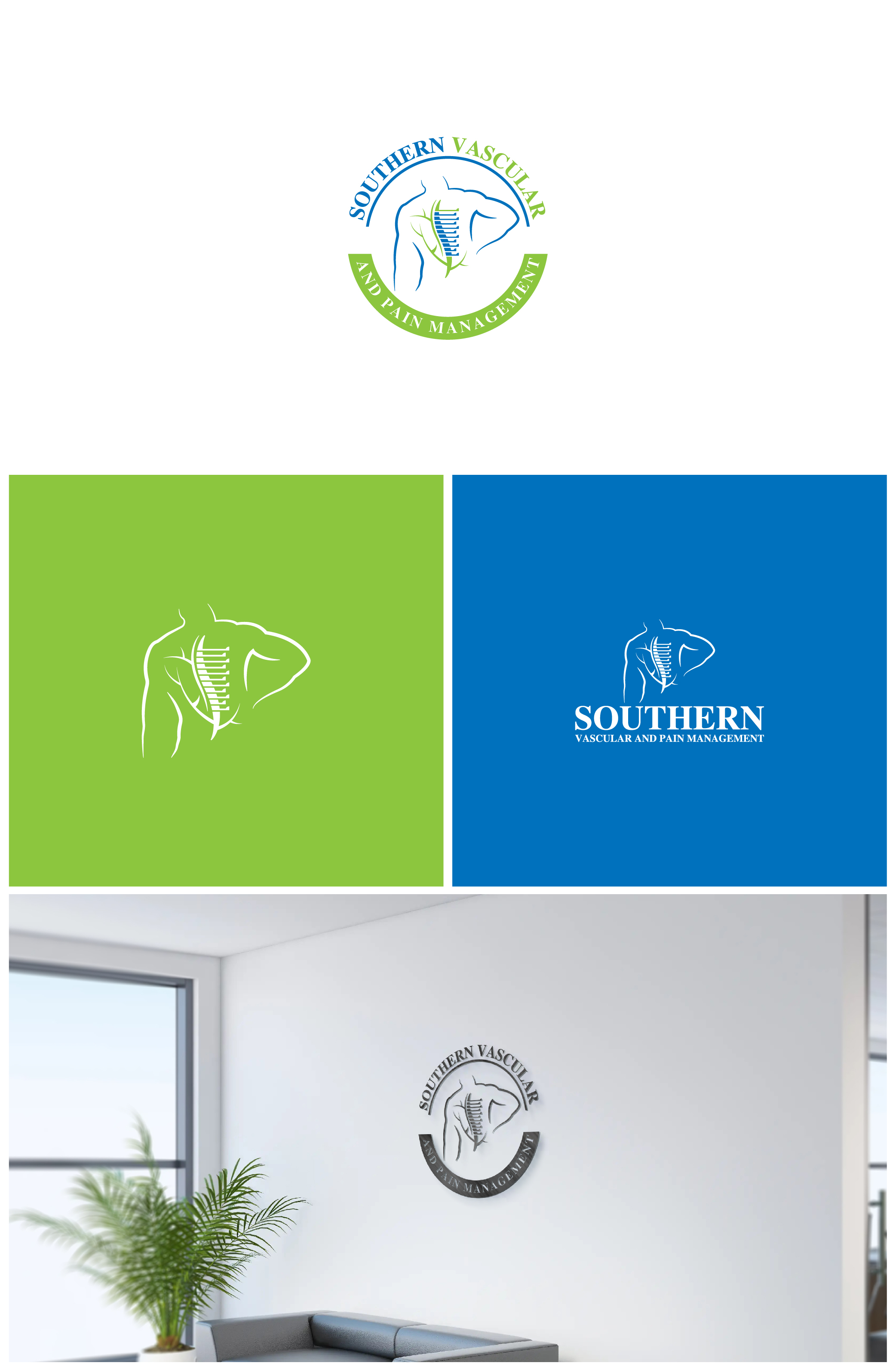Logo Design by 3Guys for Southern Pain and Regenerative Medicine | Design #28988727