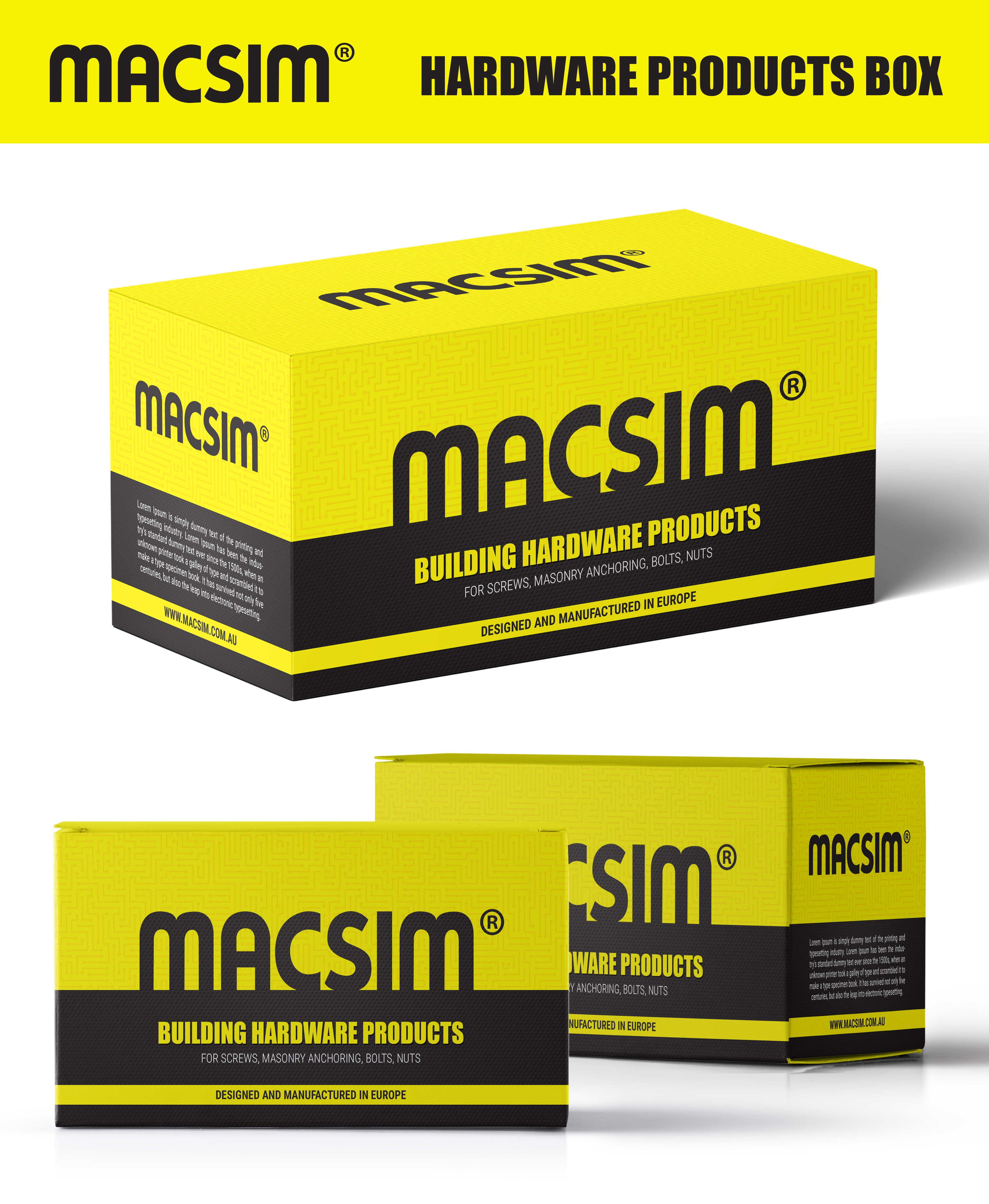 Design Emballage par SAI DESIGNS pour Macsim | Design #28994412