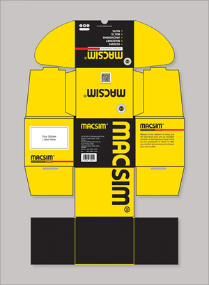 Design Emballage par Tuba Art Studio. IZ (IMRAN ZW) pour Macsim | Design : #28990314