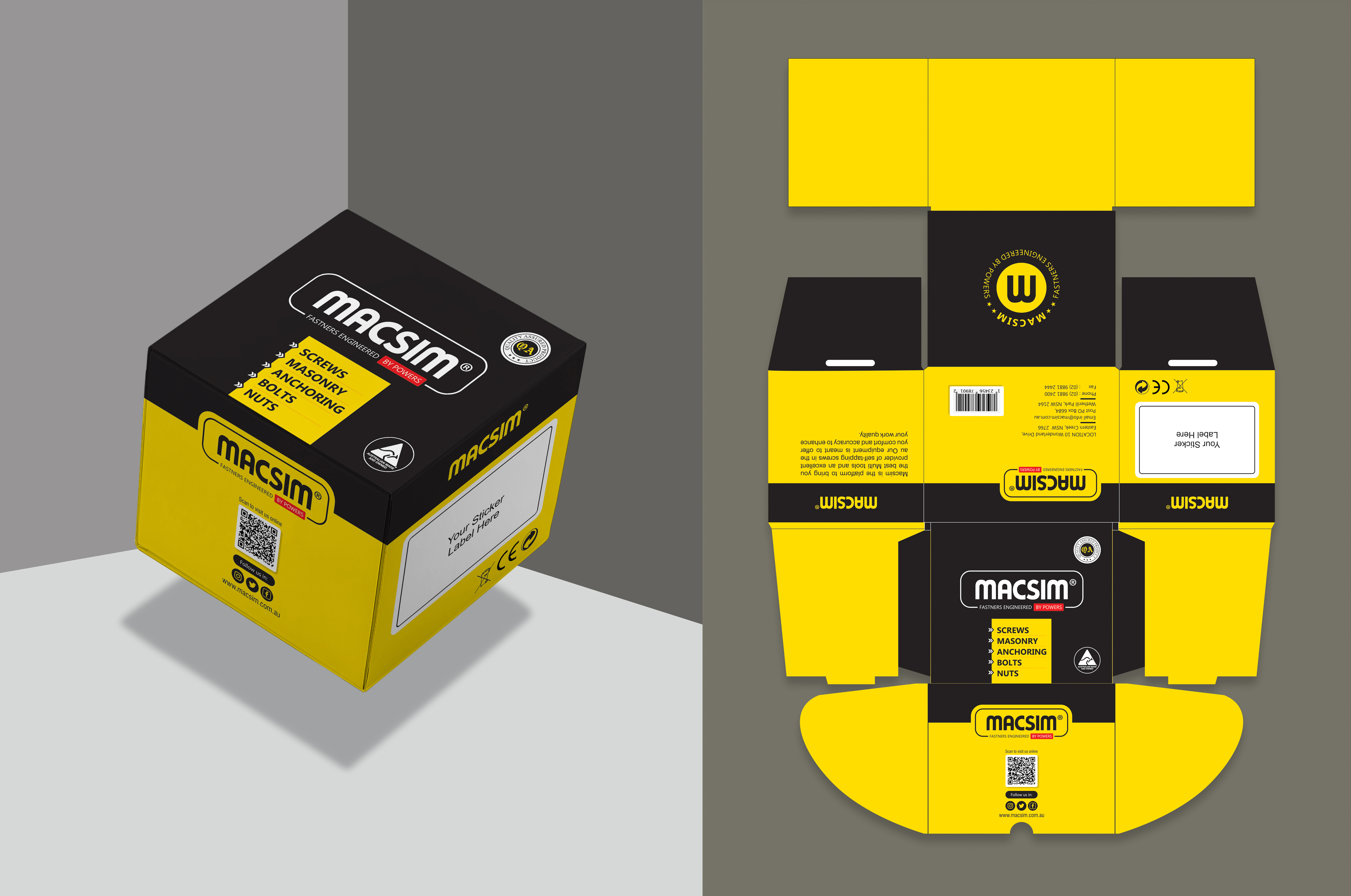 Packaging Design by Tuba Art Studio. IZ (IMRAN ZW) for Macsim | Design #28994975