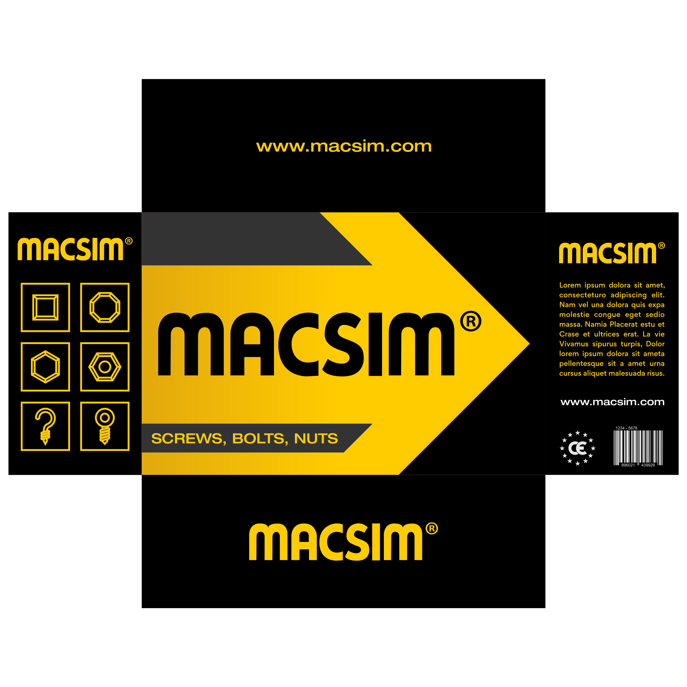 Design Emballage par sam_reef pour Macsim | Design #28996820