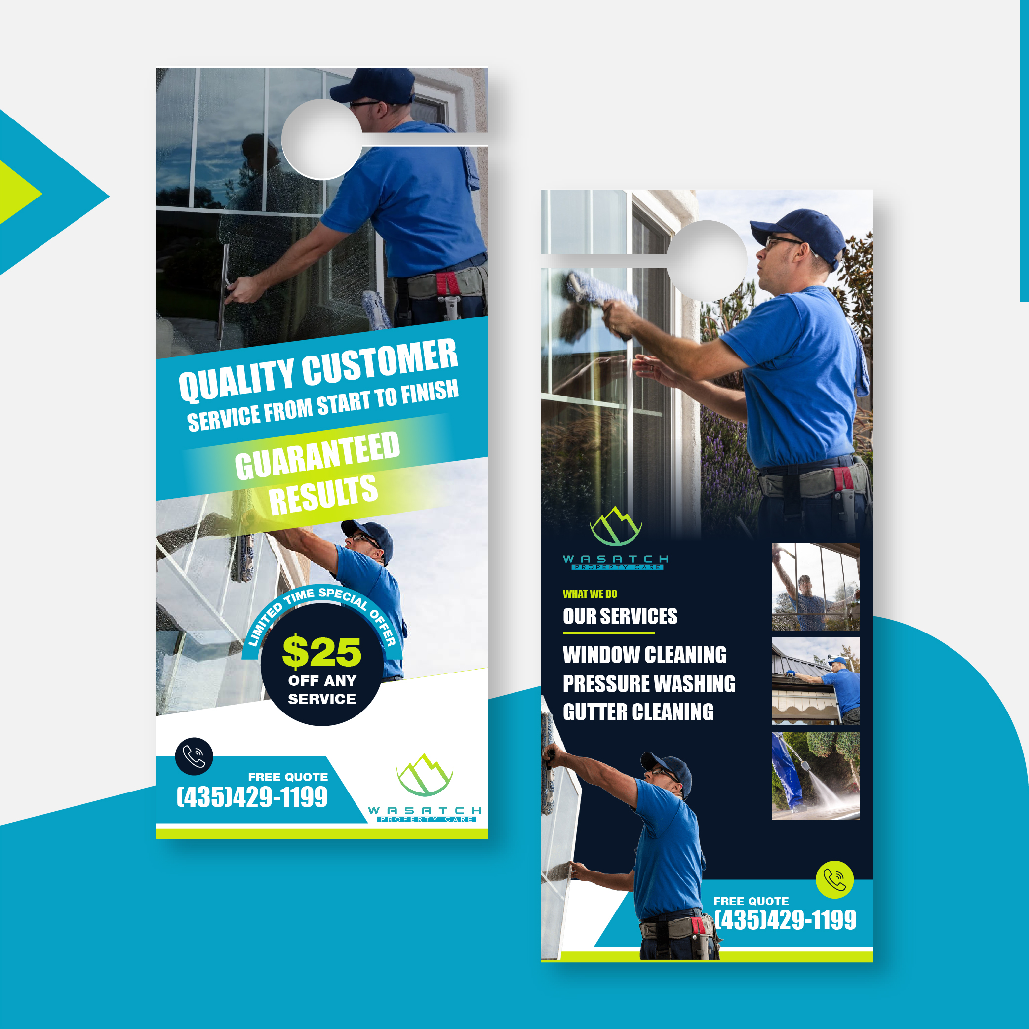 Diseño de Flyer por 3Guys para Wasatch Property Care | Diseño #28988709