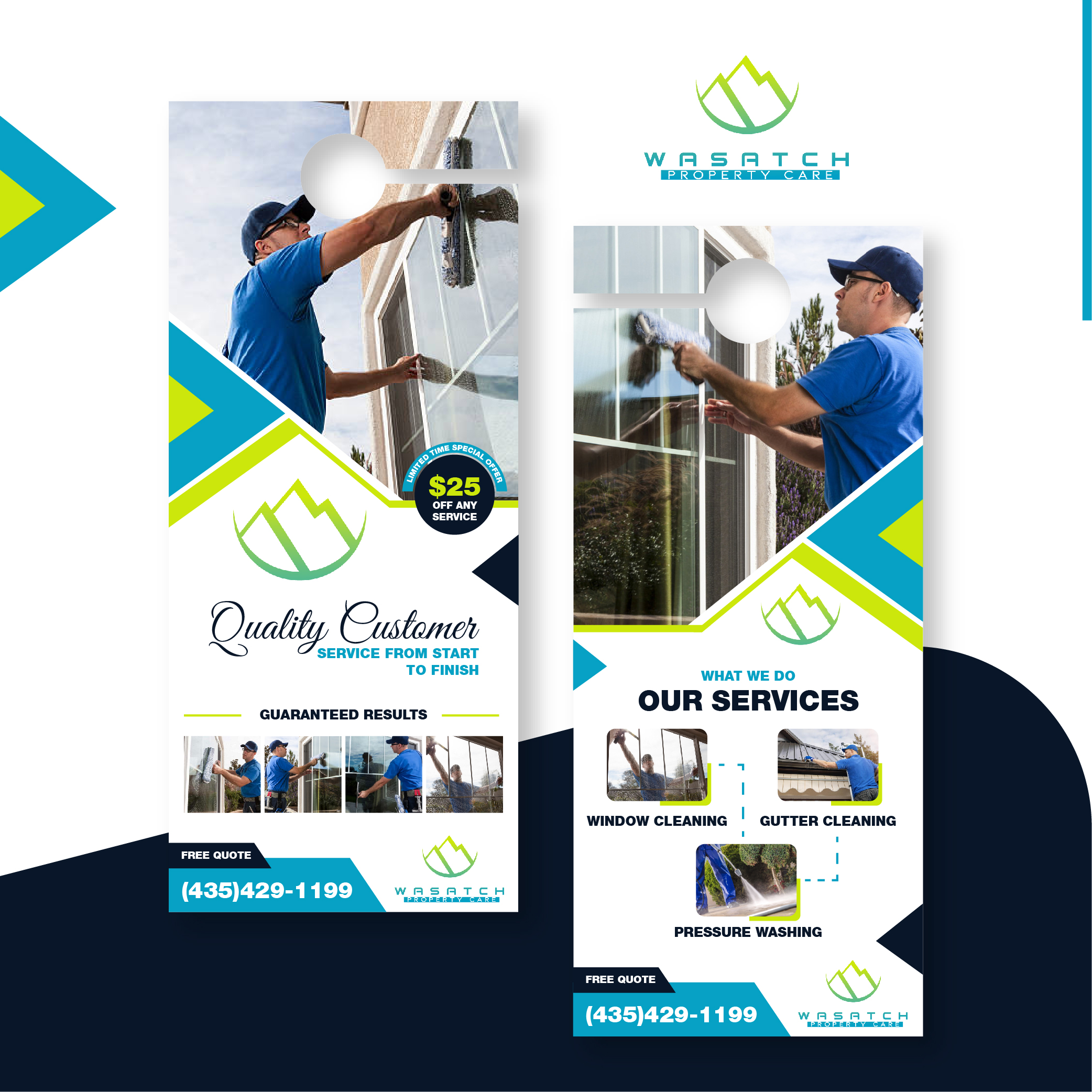 Flyer Design by 3Guys for Wasatch Property Care | Design #28988710