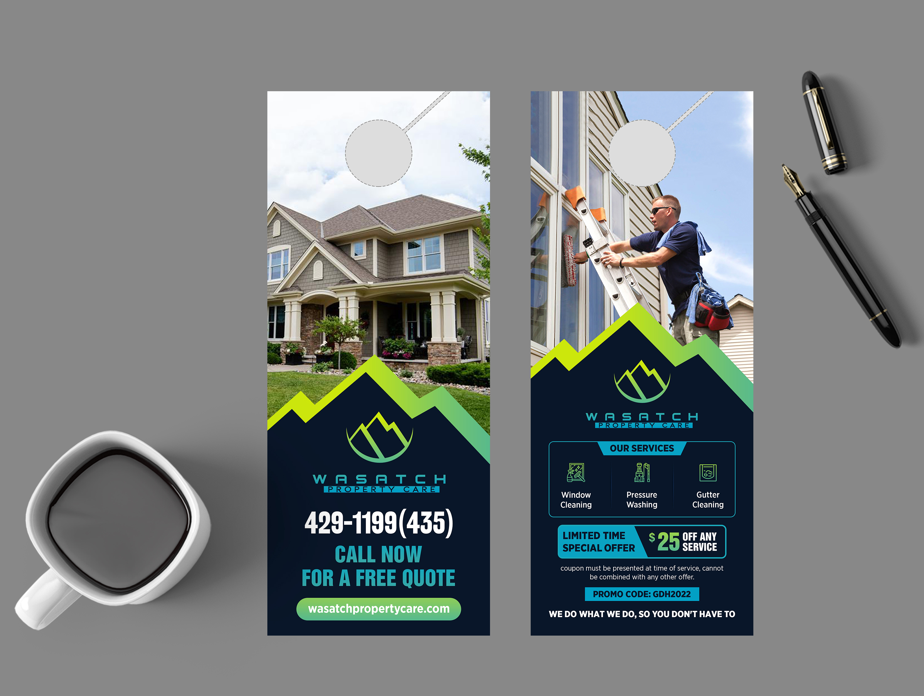 Flyer Design by GraphicsGuru for Wasatch Property Care | Design #28990188