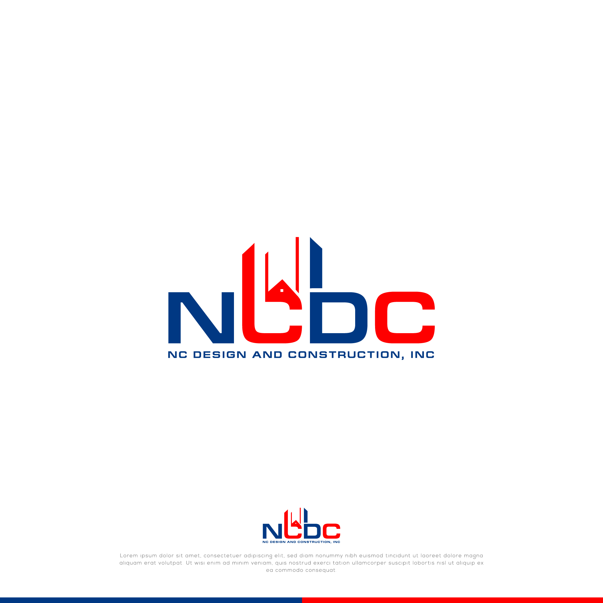 Diseño de Logo por webeezine para NC Design and Construction | Diseño #28993310