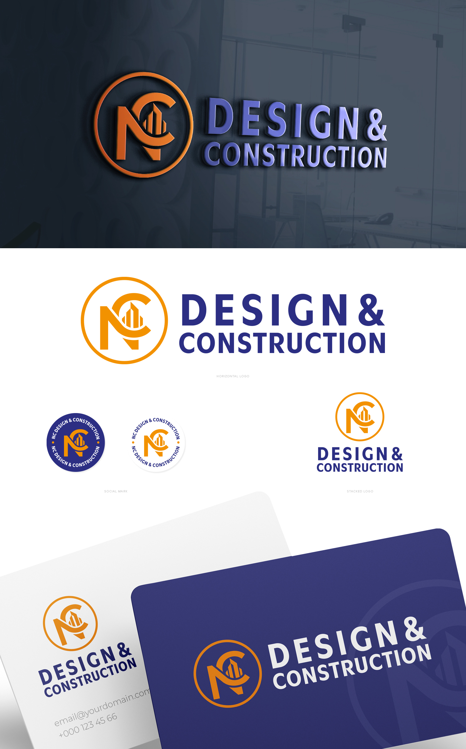 Logo Design by Modeform for NC Design and Construction | Design #28992039