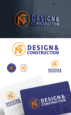 Logo Design by Asya Logo for NC Design and Construction | Design #28992039