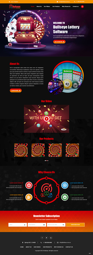 Bullseye Lottery Landing Page - | Landing Page Design by pb