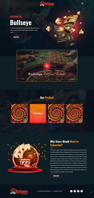 Landing Page Design by pb for Bullseye Lottery | Design: #28994169