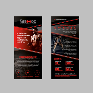 The Method Personal Training Studio Information Card | Flyer-Design von KreativeMadz