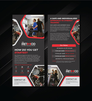 The Method Personal Training Studio Information Card | Diseño de Flyer por artbitin