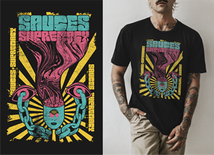 Sauces Supremacy Needs Detailed Tshirt Designs | T-shirt Design by DoppelGanger Studio