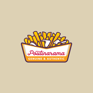 POUTINARAMA   (and the tagline:  World Famous ) | Logo-Design von Daneyra