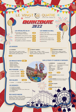 MENU QUINZOUTE 2022 | Diseño de Flyer por uk