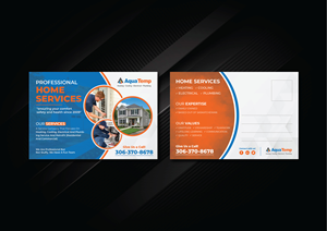 Postcard Design by artbitin for AquaTemp | Design: #29007865