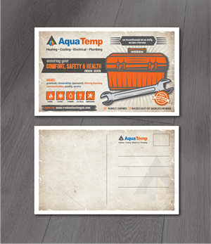 Postcard Design by alex989 for AquaTemp | Design: #29015740