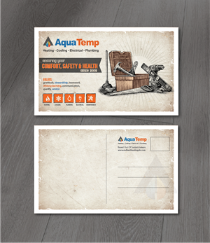 Postcard Design by alex989 for AquaTemp | Design: #29019010