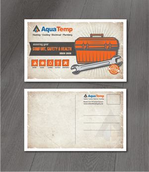 Postcard Design by alex989 for AquaTemp | Design: #29021479