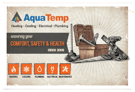 Postcard Design by alex989 for AquaTemp | Design #29090183