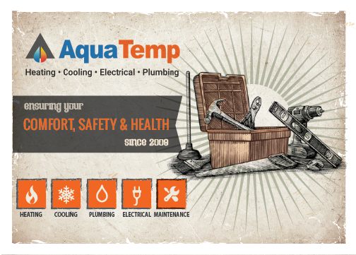 Postcard Design by alex989 for AquaTemp | Design #29108843