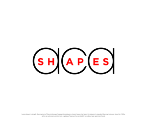 Logo Design by ecorokerz for aca shapes | Design: #29048354