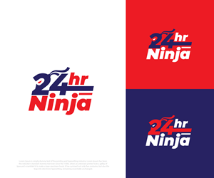 24 HR Ninja | Logo Design by ecorokerz