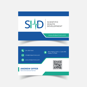 Business Card Design by madhushan_one for Scientific Health Development | Design #29046394