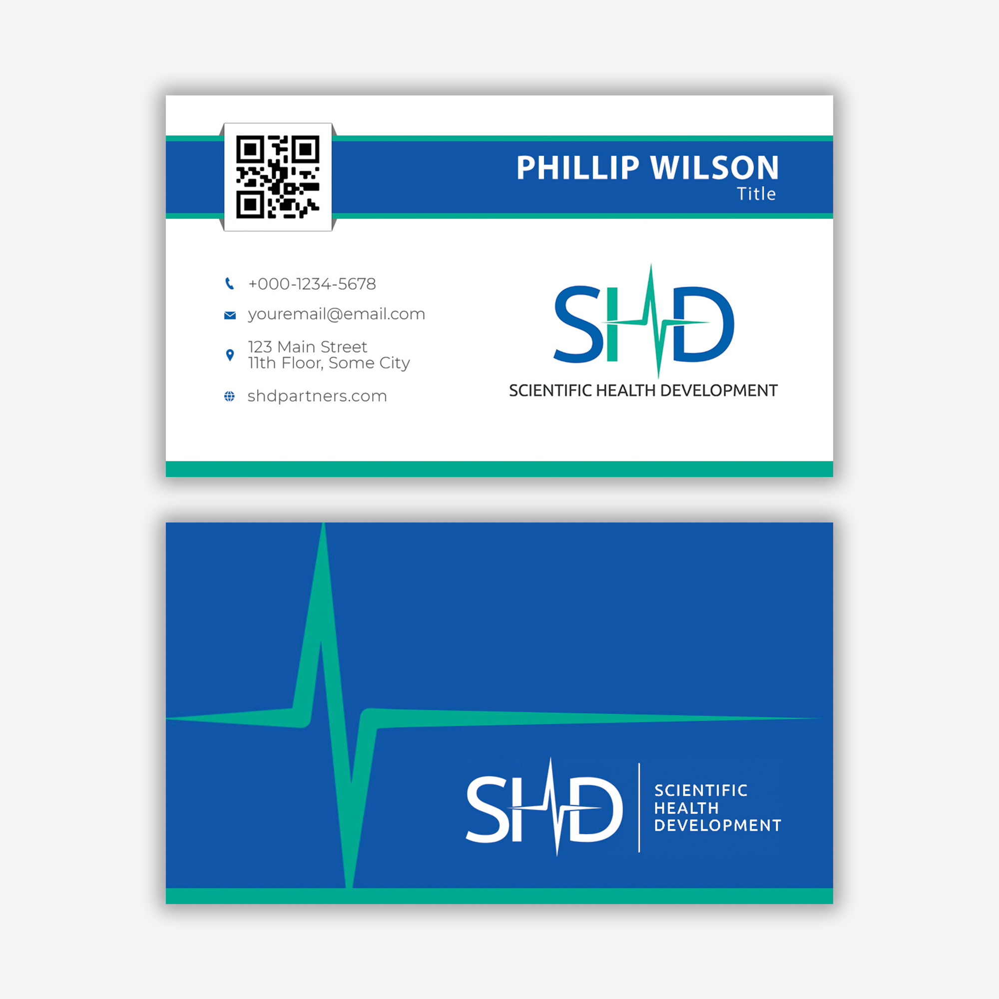 Business Card Design by Mosaic for Scientific Health Development | Design #29012428