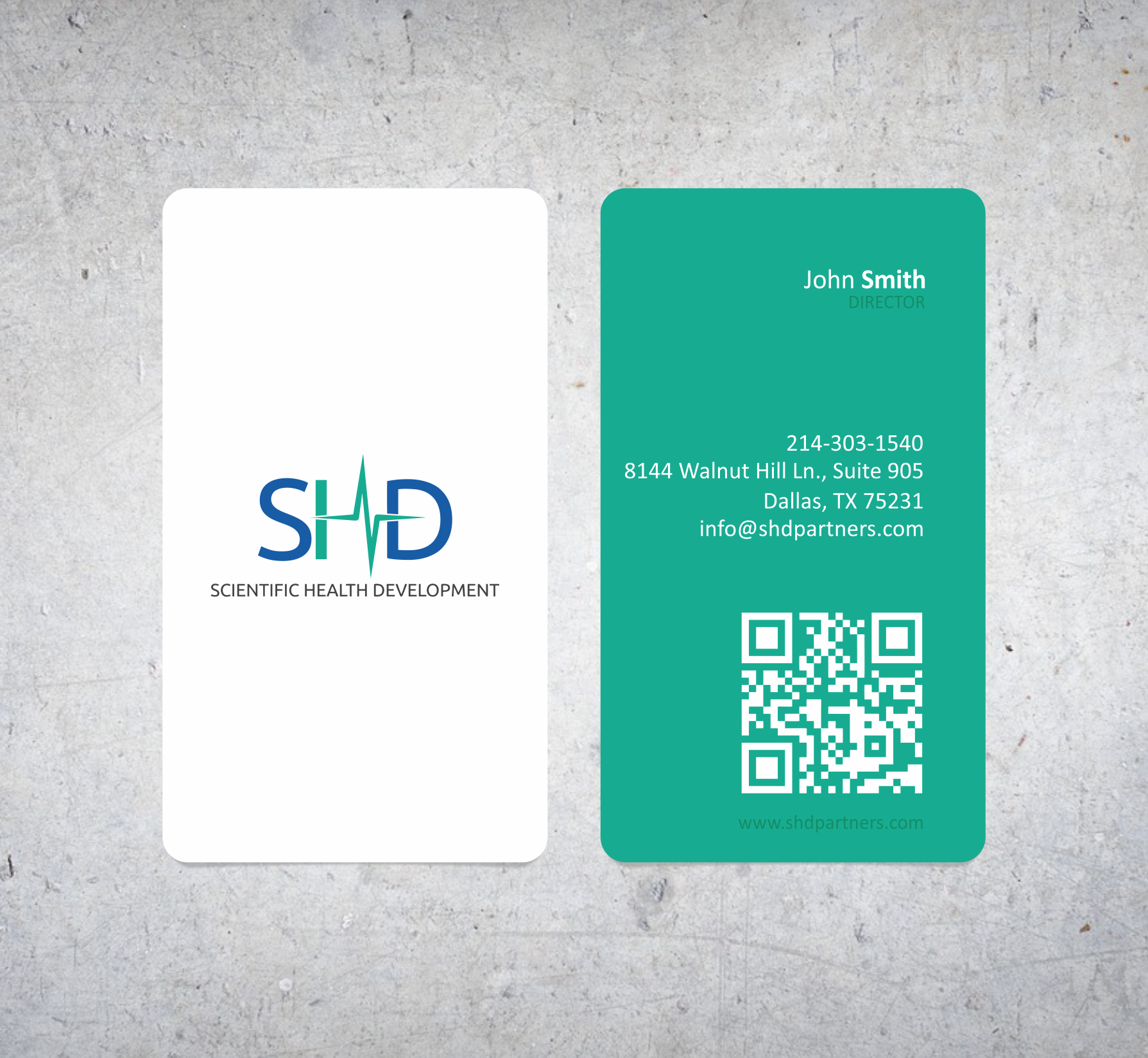 Visitenkarten-Design von Artissan für Scientific Health Development | Design #29017489