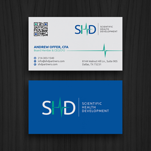 Business Card Design by WebixBD for Scientific Health Development | Design: #29036946