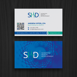 Business Card Design by WebixBD for Scientific Health Development | Design: #29036986