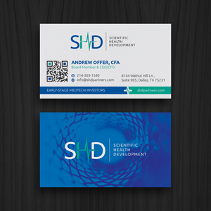 Business Card Design by WebixBD for Scientific Health Development | Design: #29036996
