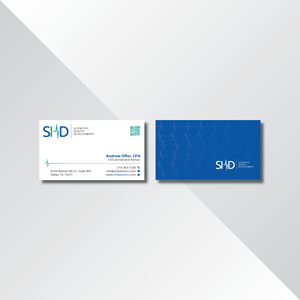 Business Card Design by Verified artistry (Design garden) for Scientific Health Development | Design: #29030122