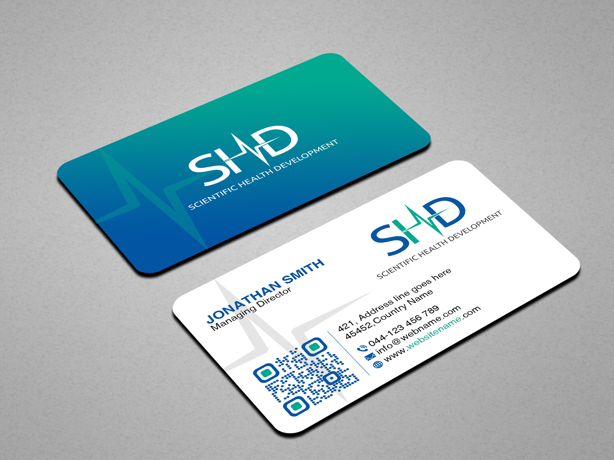 Business Card Design by Creations Box 2015 for Scientific Health Development | Design #29018796