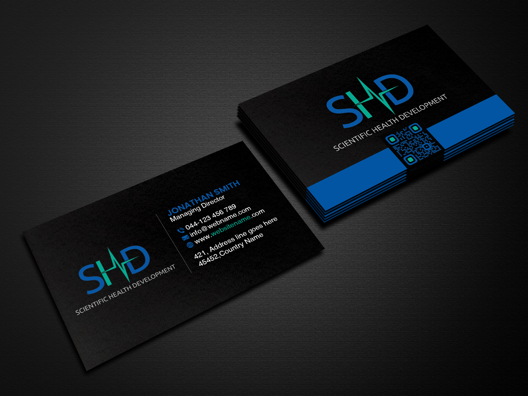 Business Card Design by Creations Box 2015 for Scientific Health Development | Design #29018797