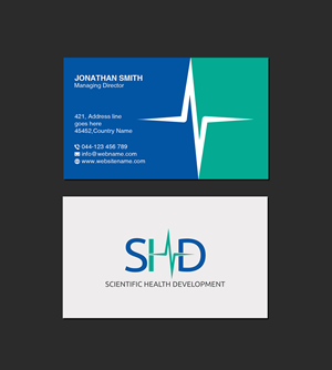 Business Card Design by Creations Box 2015 for Scientific Health Development | Design: #29018819