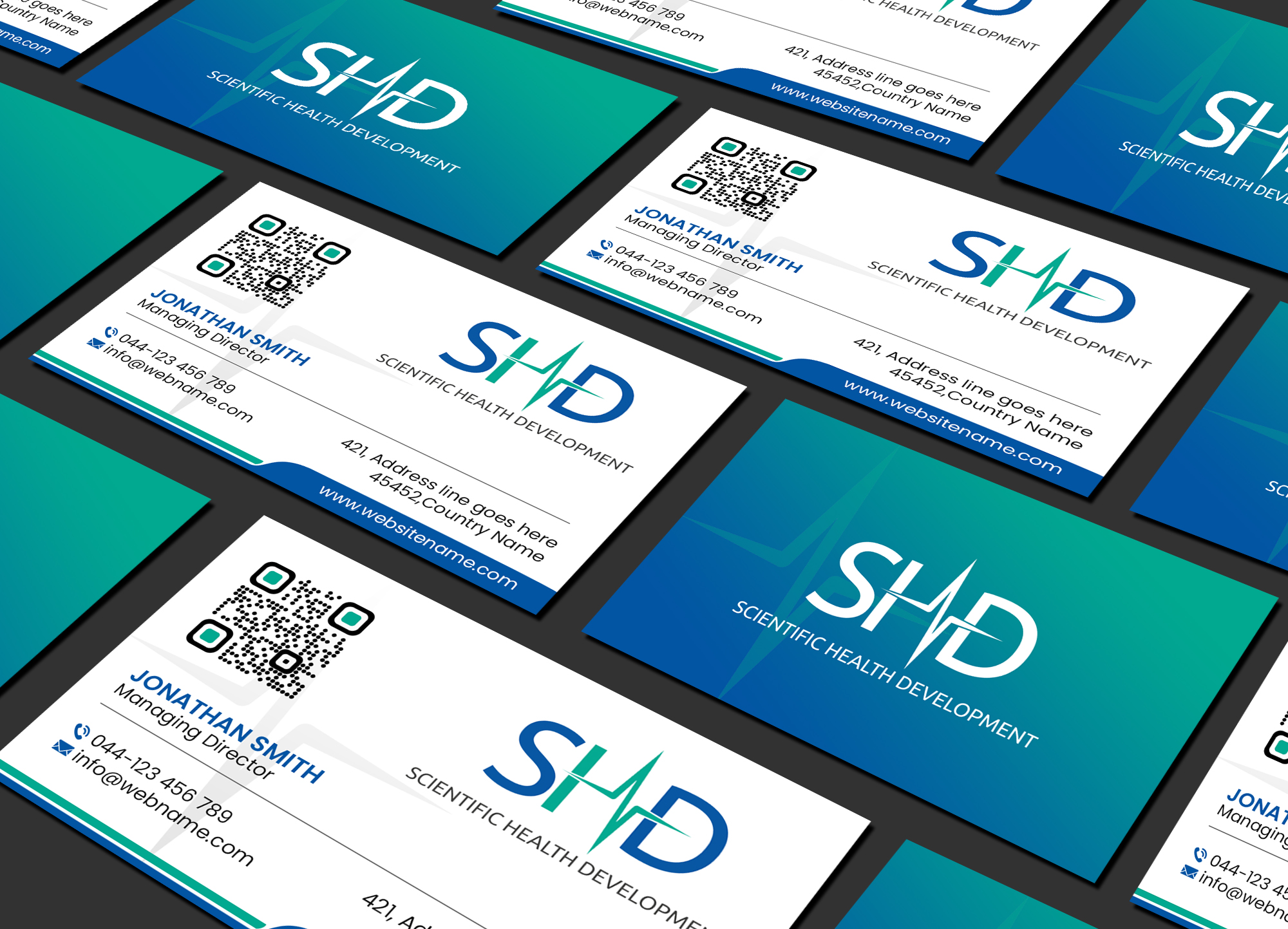 Business Card Design by Creations Box 2015 for Scientific Health Development | Design #29018820