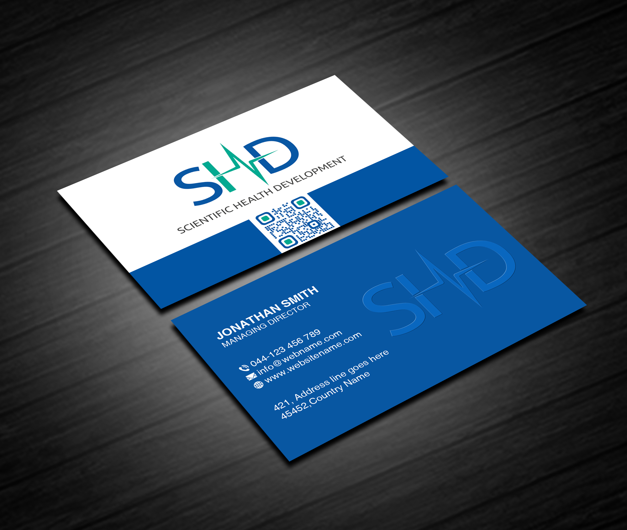 Business Card Design by Creations Box 2015 for Scientific Health Development | Design #29018822